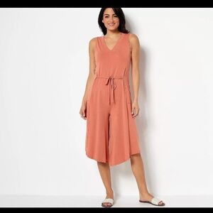 AnyBody Sleeveless Jumpsuit in Light Copper / (Coral)